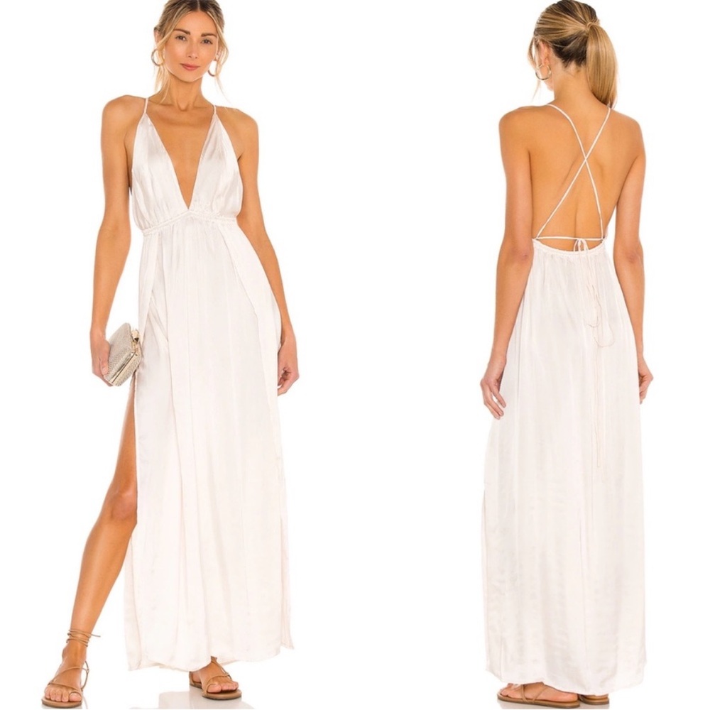 Indah River Maxi Dress White M/L